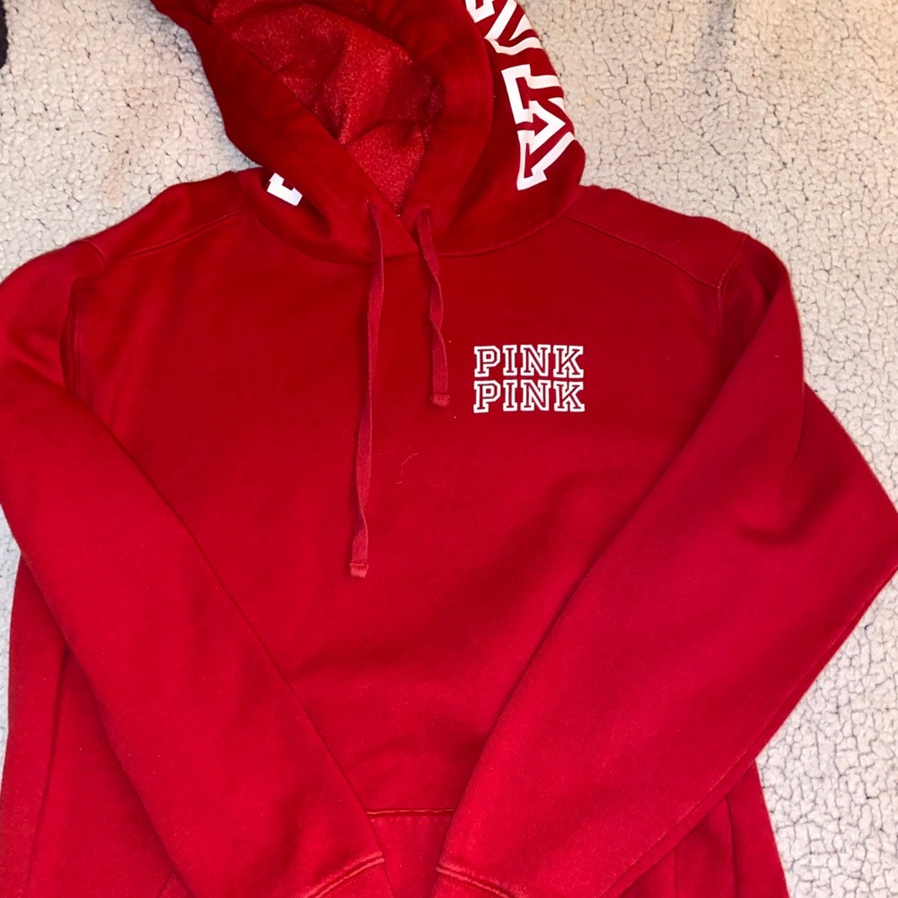 Red PINK by Victoria’s Secret hoodie